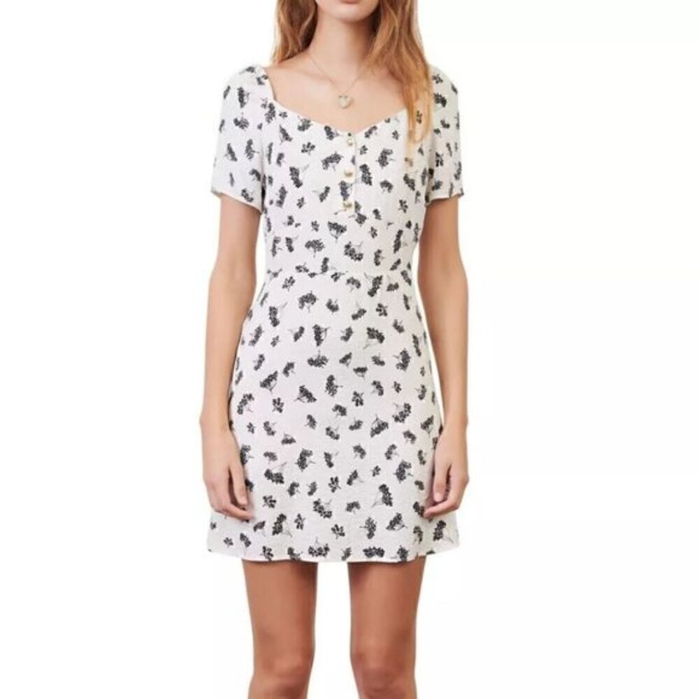 Maje Roseline Floral Print Mini Dress Size EU 36 / US Small NEW